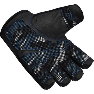 Рукавички для фітнесу RDX T2 Half Blue M - Зображення 6