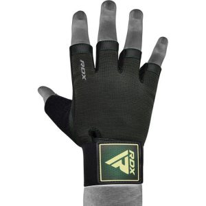 Рукавички для фітнесу RDX T2 Half Army Green PLUS-L - Зображення 5