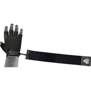 Рукавички для фітнесу RDX T2 Half Black PLUS-M - Зображення 3