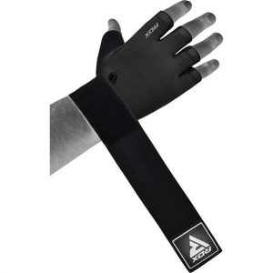 Рукавички для фітнесу RDX T2 Half Black PLUS-M - Зображення 4