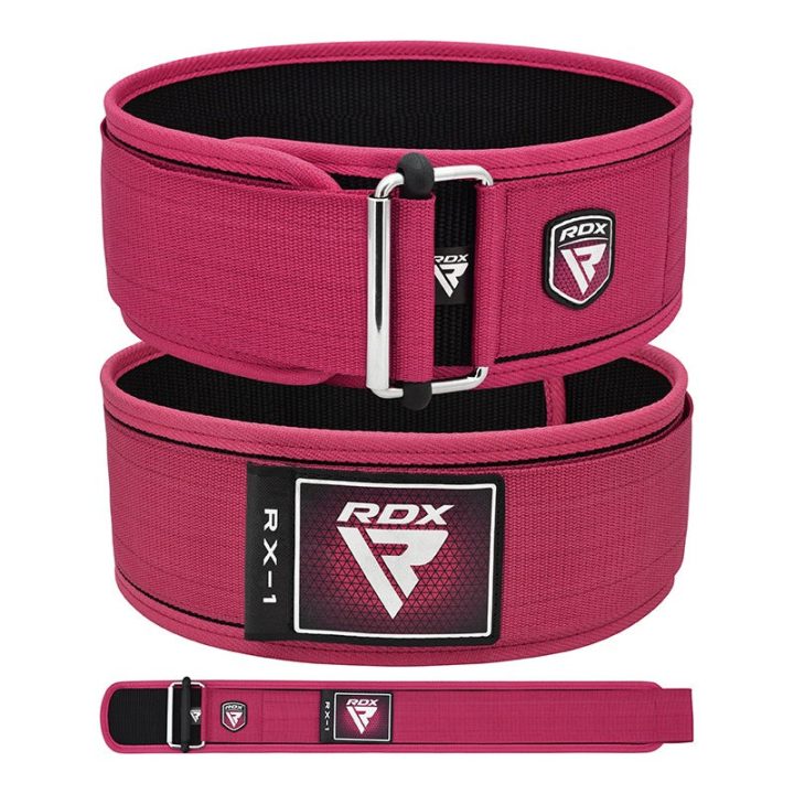 Пояс для важкої атлетики RDX RX1 Weight Lifting Belt PINK-XS - Зображення 4