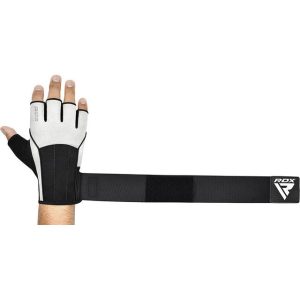 Рукавички для фітнесу RDX  W3 WHITE WITH EVA PADDING-XL - Зображення 5
