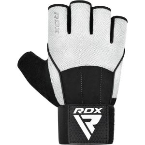 Рукавички для фітнесу RDX  W3 WHITE WITH EVA PADDING-XL - Зображення 4