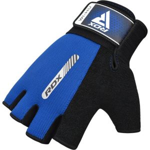 Рукавички для фітнесу RDX W1 HALF BLUE-S - Зображення 3