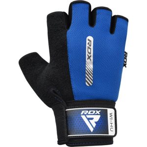 Рукавички для фітнесу RDX W1 HALF BLUE-S - Зображення 4