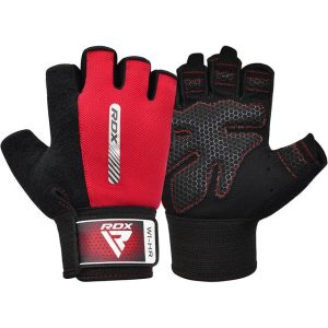 Рукавички для фітнесу RDX W1 HALF RED-L - Зображення 5