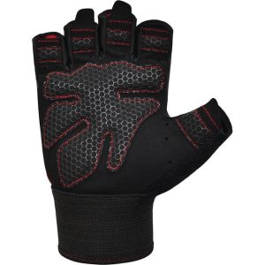 Рукавички для фітнесу RDX W1 HALF RED-XL - Зображення 4
