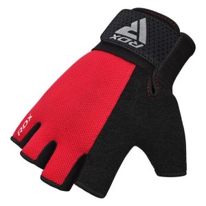 Рукавички для фітнесу RDX W1 HALF RED PLUS-L - Зображення 4