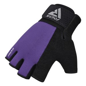 Рукавички для фітнесу RDX W1 HALF PURPLE PLUS-M - Зображення 3