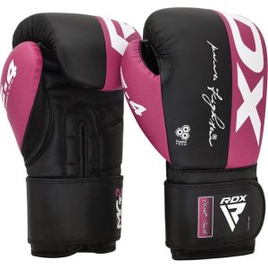 Боксерські рукавиці RDX REX F4 PINK/BLACK-10 унцій (капа в комплекті) - Зображення 3