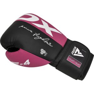 Боксерські рукавиці RDX REX F4 PINK/BLACK-10 унцій (капа в комплекті) - Зображення 4