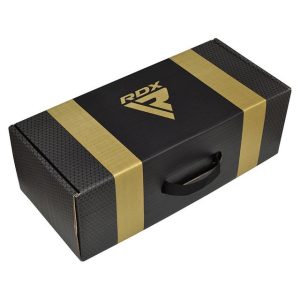 Боксерські рукавиці RDX MARK PRO SPARRING TRI LIRA 2 GOLDEN-10 унцій (капа в комплекті) - Зображення 9