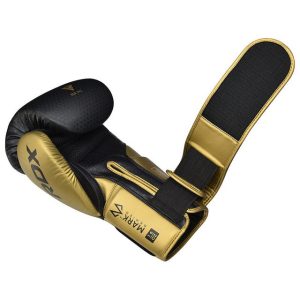 Боксерські рукавиці RDX MARK PRO SPARRING TRI LIRA 2 GOLDEN-10 унцій (капа в комплекті) - Зображення 5