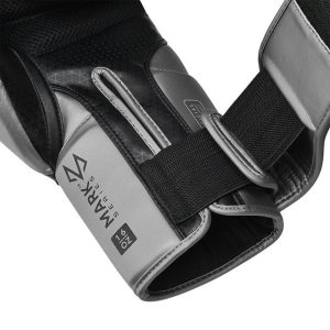 Боксерські рукавиці RDX  MARK PRO SPARRING TRI LIRA 2 SILVER-10 унцій (капа в комплекті) - Зображення 4