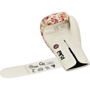 Боксерські рукавиці RDX  FL-6 WHITE-12 унцій (капа в комплекті) - Зображення 6