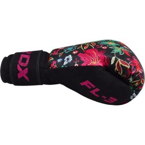 Боксерські рукавиці RDX FL-3 FLORAL BLACK-8 унцій (капа в комплекті) - Зображення 6