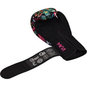 Боксерські рукавиці RDX FL-3 FLORAL BLACK-8 унцій (капа в комплекті) - Зображення 7