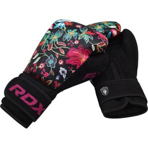 Боксерські рукавиці RDX FL-3 FLORAL BLACK-8 унцій (капа в комплекті) - Зображення 8