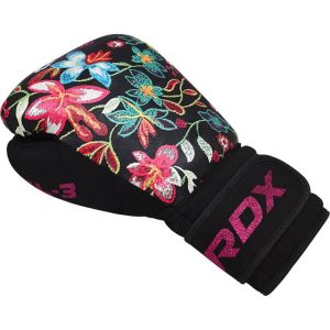 Боксерські рукавиці RDX FL-3 FLORAL BLACK-8 унцій (капа в комплекті) - Зображення 4