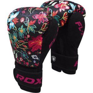 Боксерські рукавиці RDX FL-3 FLORAL BLACK-8 унцій (капа в комплекті) - Зображення 3