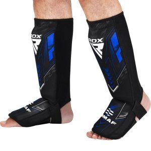 Захист для гомілок та стоп RDX NEOPRENE SHIN INSTEP IMMAF-1-BLUE-M - Зображення 4