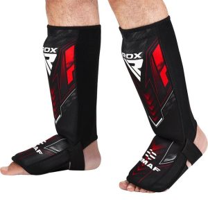 Захист для гомілок та стоп RDX NEOPRENE SHIN INSTEP IMMAF-1-RED-M - Зображення 3