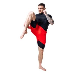 Компресійні шорти для RDX MMA T16 2-в-1 RED/BLACK-L - Зображення 6