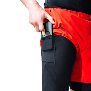 Компресійні шорти для RDX MMA T16 2-в-1 RED/BLACK-L - Зображення 4