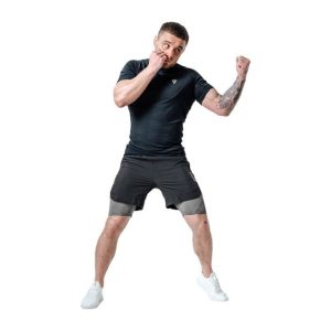 Компресійні шорти для RDX MMA T16 2-в-1 BLACK/GREY-M - Зображення 5