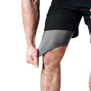 Компресійні шорти для RDX MMA T16 2-в-1 BLACK/GREY-M - Зображення 4