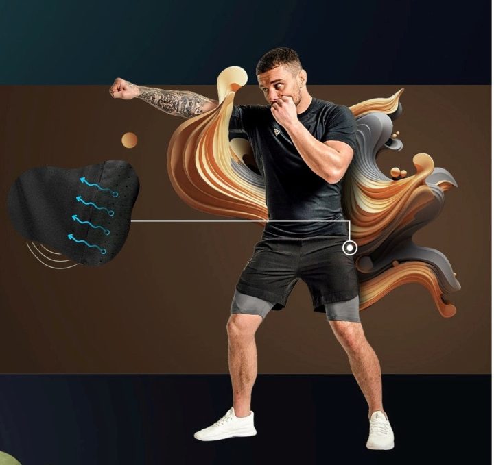 Компресійні шорти для RDX MMA T16 2-в-1 BLACK/GREY-S - Зображення 7