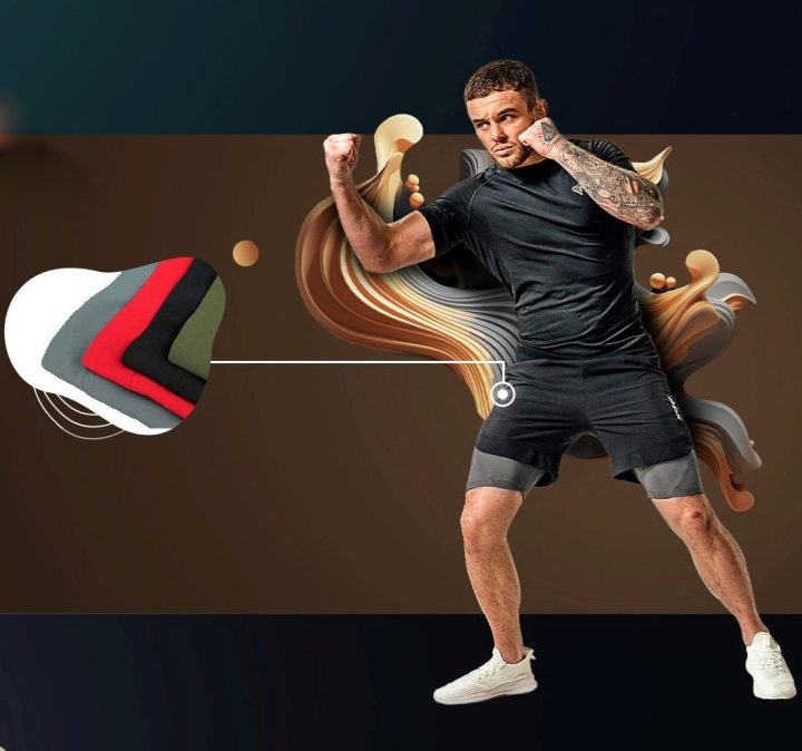 Компресійні шорти для RDX MMA T16 2-в-1 BLACK/GREY-S - Зображення 8