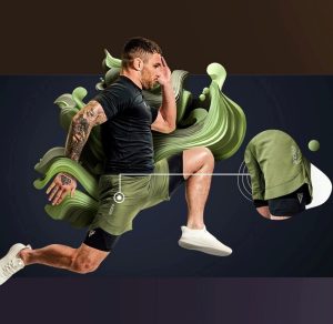 Компресійні шорти для RDX MMA T16 2-в-1 GREN/BLACK-S - Зображення 7