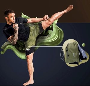 Компресійні шорти для RDX MMA T16 2-в-1 GREN/BLACK-S - Зображення 8