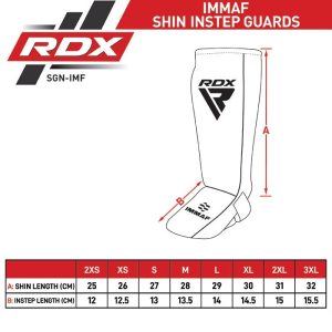 Захист для гомілок та стоп RDX NEOPRENE SHIN INSTEP IMMAF-1-RED-M - Зображення 8