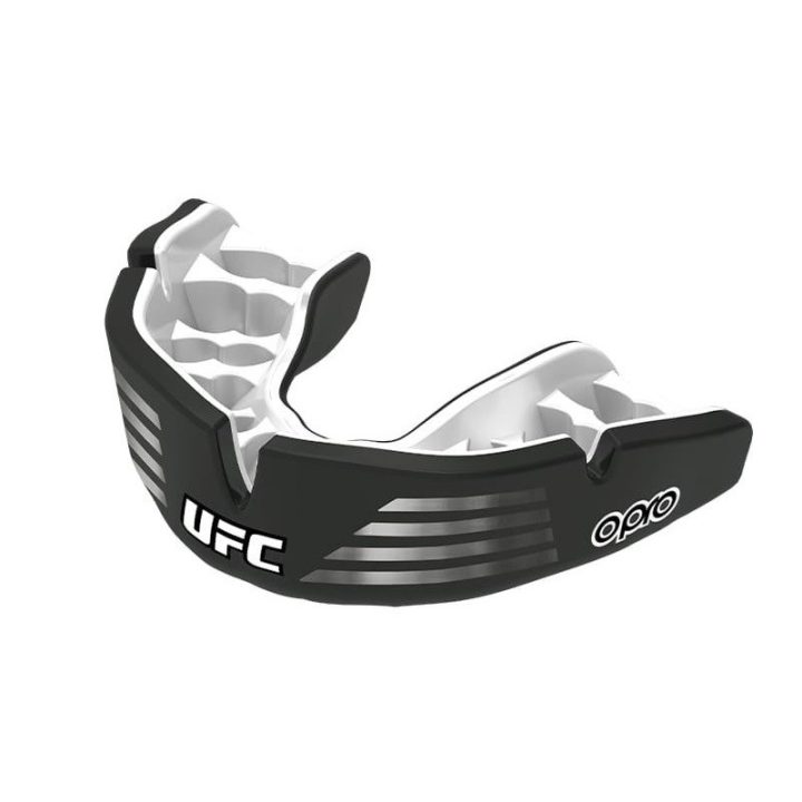 Капа OPRO Instant Custom-Fit UFC доросла (вік 11+) Silver/Black (art.102529002) - Зображення 2