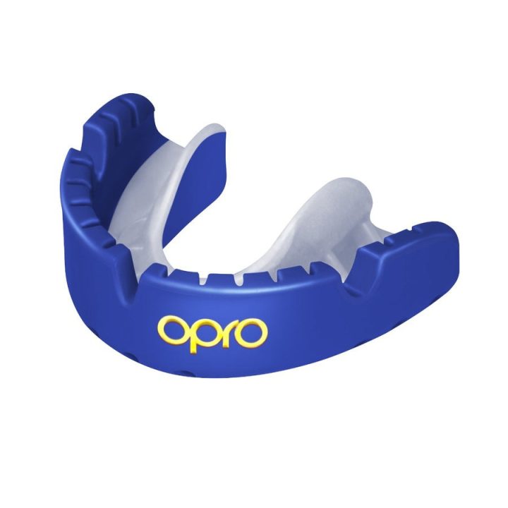 Капа OPRO Gold Braces під брекети доросла (вік 11+) Dark Blue/Pearl (art.102506002) - Зображення 2