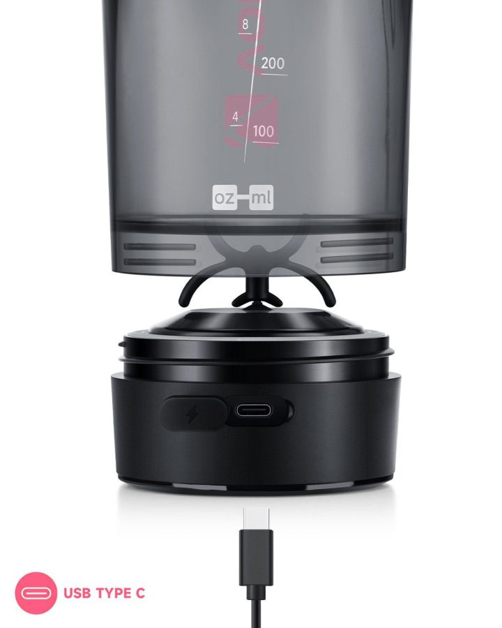 Шейкер спортивний електричний VOLTRX Gallium 600 мл. Tritan Pink - Зображення 7