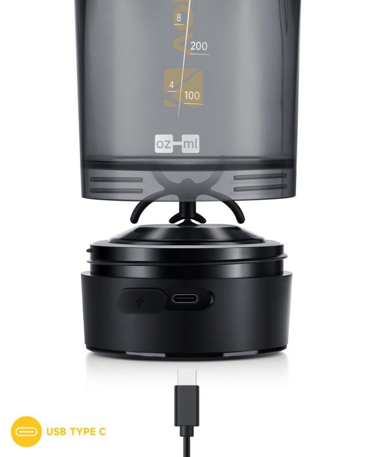 Шейкер спортивний електричний VOLTRX Gallium 600 мл. Tritan Yellow - Зображення 7