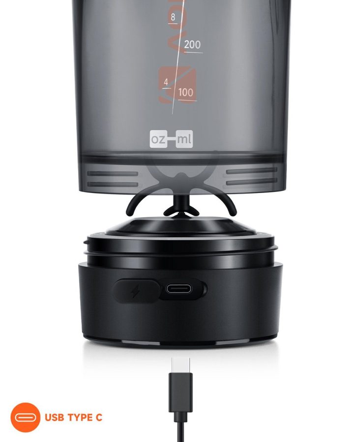 Шейкер спортивний електричний VOLTRX Gallium 600 мл. Tritan Orange - Зображення 7