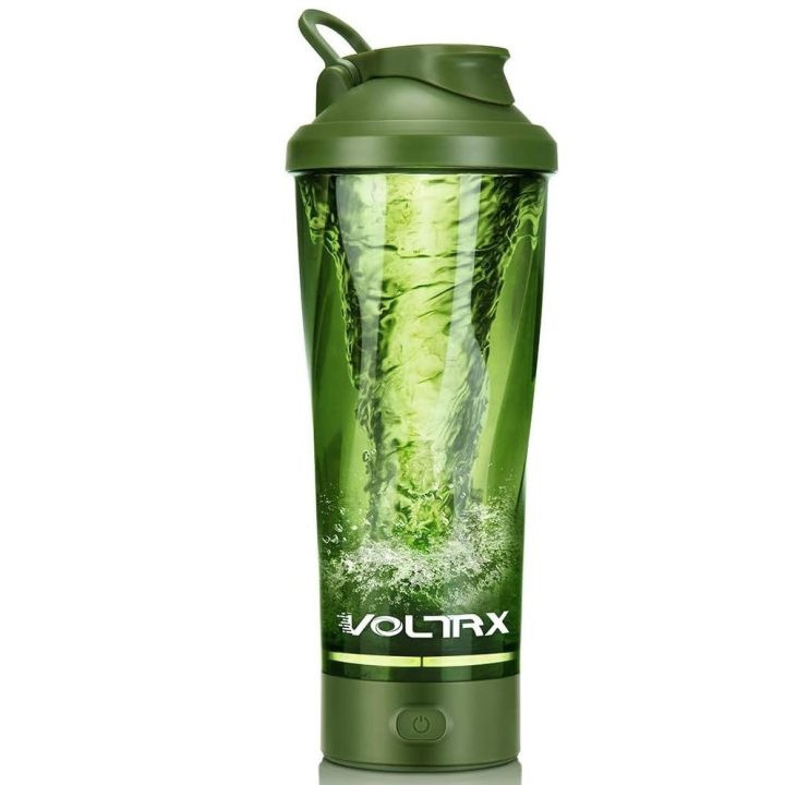 Шейкер спортивний електричний VOLTRX VortexBoost 600 мл. Tritan Green - Зображення 2