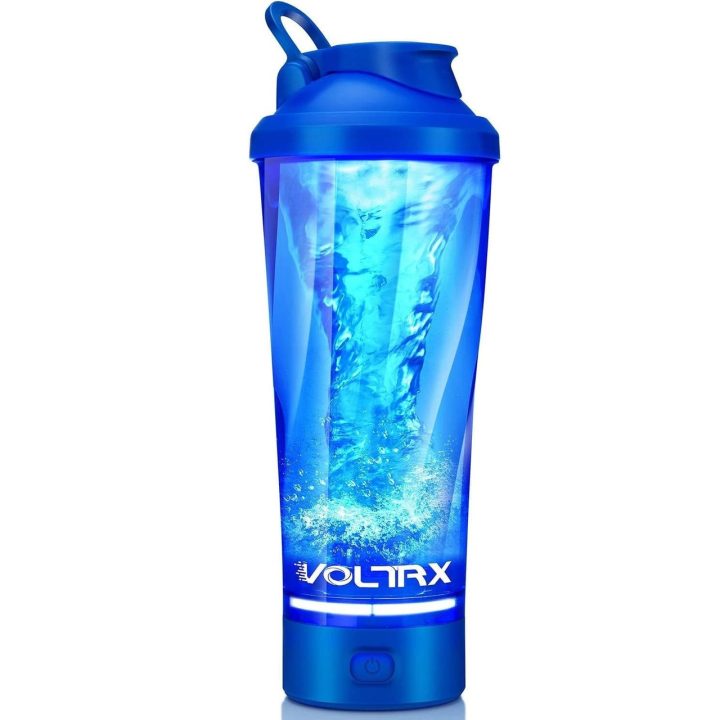 Шейкер спортивний електричний VOLTRX VortexBoost 600 мл. Tritan Blue - Зображення 2