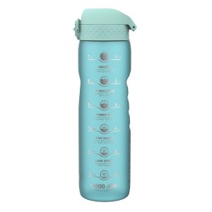 Пляшка для води ION8 1000 мл. BPA Free, Times To Drink, (ЕКО пляшка) BPA Free, Sonic Blue - Зображення 1