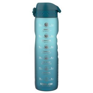 Пляшка для води ION8 1000 мл. BPA Free, Times To Drink, (ЕКО пляшка) BPA Free, Teal & Blue - Зображення 1