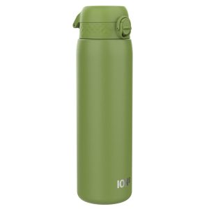 Пляшка для води металева ION8 1200 мл. Stainless Steel , Khaki Green - Зображення 1