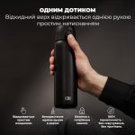 Пляшка для води металева вакуумна ION8 500 мл. Vacuum Insulated, Black - Зображення 2