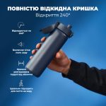 Пляшка для води металева вакуумна ION8 500 мл. Vacuum Insulated, Navy - Зображення 7
