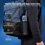 Пляшка для води металева вакуумна ION8 500 мл. Vacuum Insulated, Navy - Зображення 9
