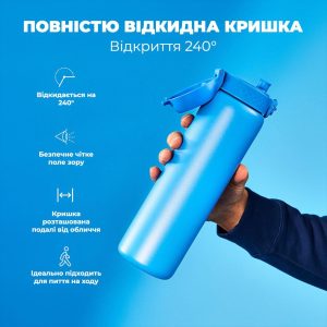 Пляшка для води металева вакуумна ION8 920 мл. Vacuum Insulated, Blue - Зображення 3