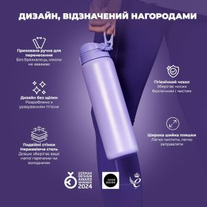 Пляшка для води металева вакуумна ION8 920 мл. Vacuum Insulated, Periwinkle - Зображення 4